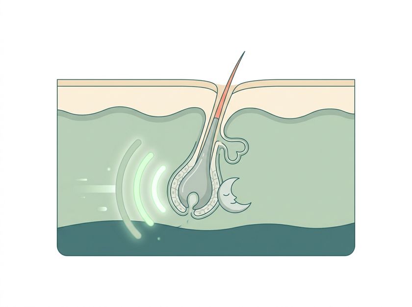 A live but dormant follicle waiting for the growth signal