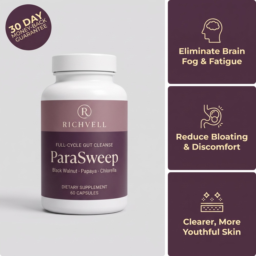ParaSweep by Richvell — Black Walnut, Papaya & Chlorella Capsules